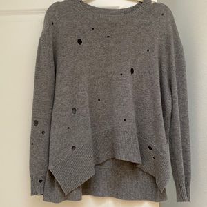 Enza Costa Blue-Grey Light Cashmere Sweater